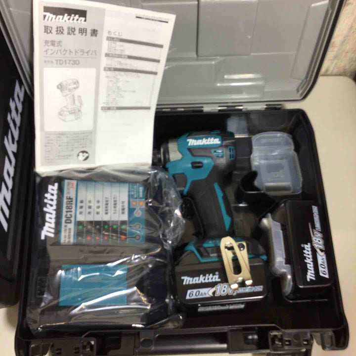 【未使用品】 マキタ makita コードレス インパクトドライバー TD173DRGX TD173DRGXB TD173DRGXO 5台セット 青 ブルー 黒 ブラック オリーブ【戸田店】
