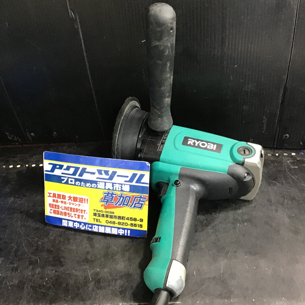 〇リョービ(RYOBI) 電子ギヤアクションポリッシャ PEG-130【草加店 
