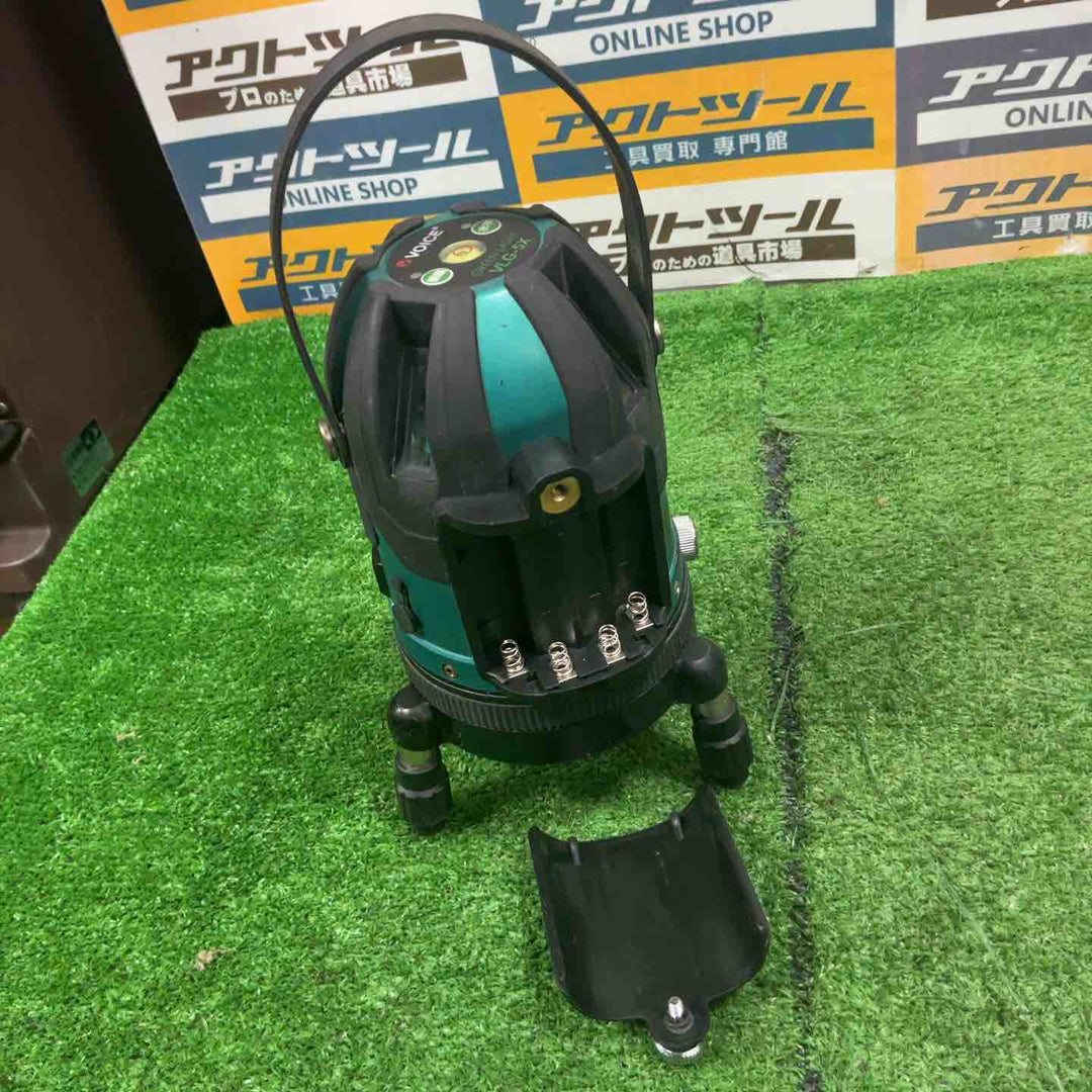 ◇VOICE レーザー墨出し器 5ライングリーンレーザー 矩十字・横 VLG-5X【草加店】