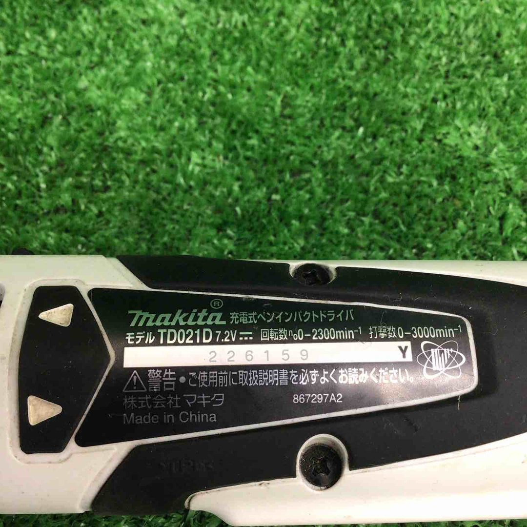 【現状品】 マキタ/makita コードレスペンインパクトドライバー TD021DZW 【鴻巣店】