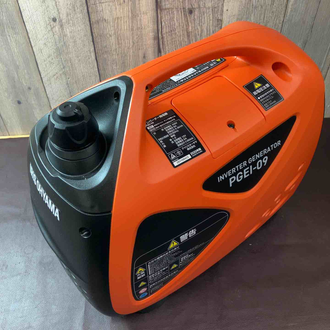 【中古美品】IRIS OHYAMA(アイリスオーヤマ) インバーター発電機 オレンジ PGEI-09【東大和店】