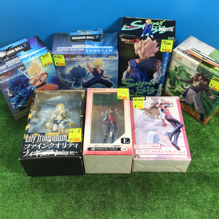 【中古品】ドラゴンボール・エヴァンゲリオン・リリ フィギュアセット 7個セット【岩槻店】