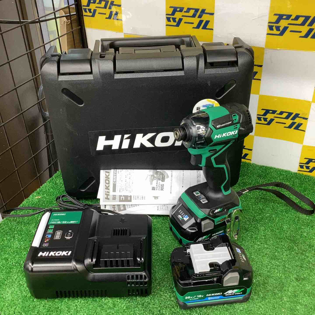 ★ハイコーキ(HIKOKI ※旧:日立工機) コードレスインパクトドライバー WH36DC(2XPSZ)(L)【越谷店】