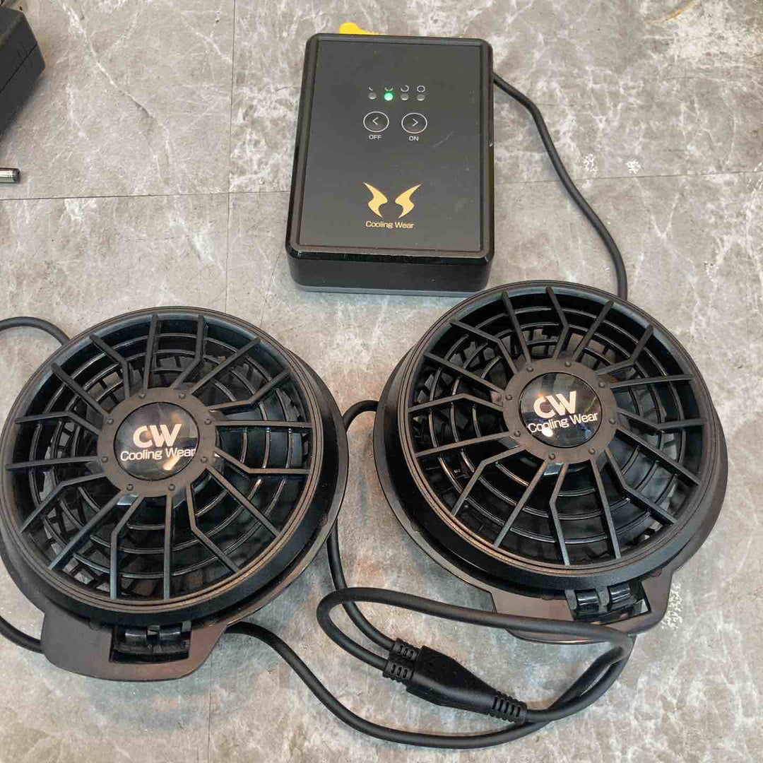 サンエス 空調服用 ファン2個+(RD9890J)+充電器(RD9345)セット Cooling Wear【八潮店】