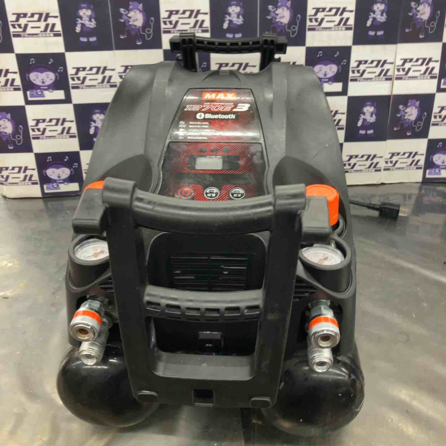中古品】マックス(MAX) エアコンプレッサー AK-HH1270E3_ブラック