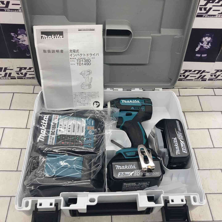 未使用品★マキタ(makita) コードレスインパクトドライバー TD149DRFX【所沢店】
