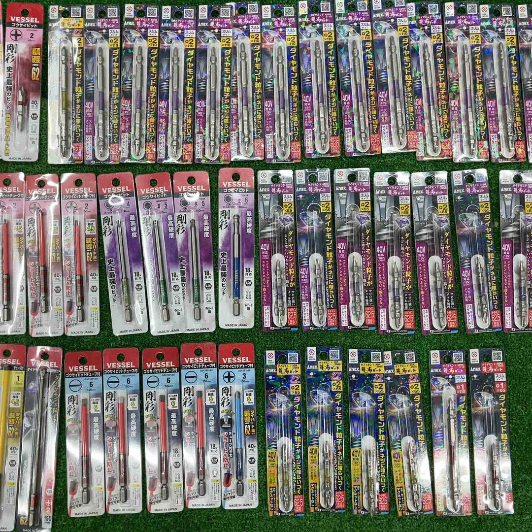 ベッセル ANEX インパクトビット 1本入り 81点まとめ ダイヤモンドビット クッションドリルなど  【桶川店】