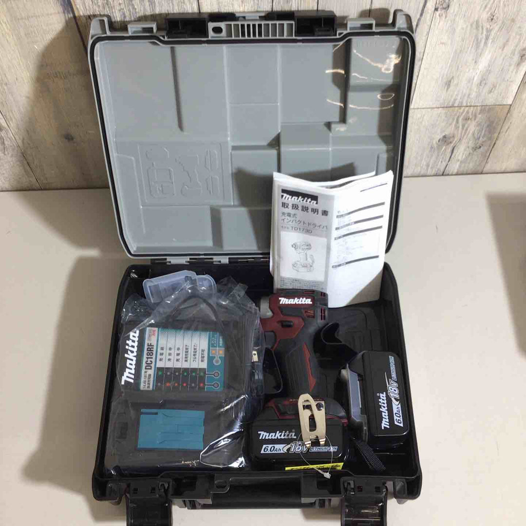 ★マキタ(makita) コードレスインパクトドライバー TD173DGXAR レッド 赤 限定色 バッテリー＆充電器付き【戸田店】