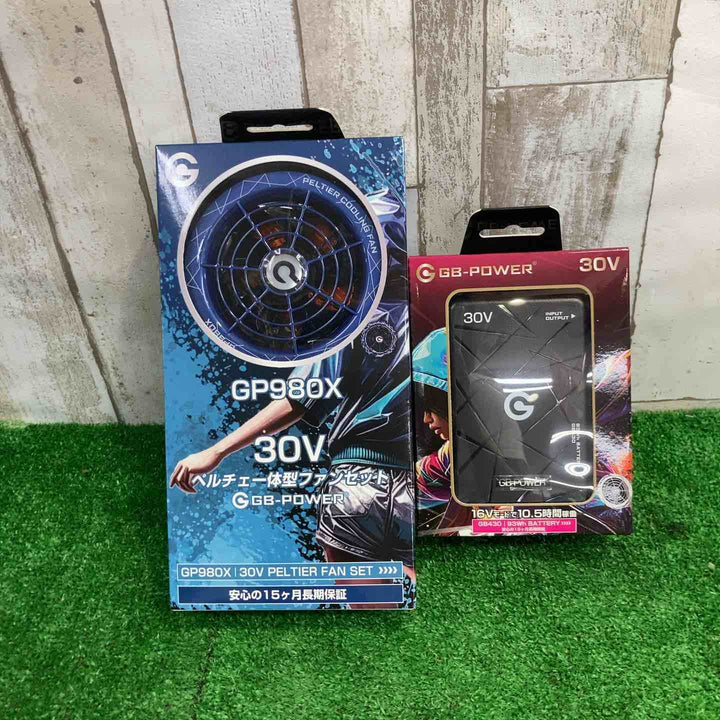 長信ジャパン 30Vバッテリー GB430-B & ペルチェ一体型ファンセット GP980X-BL バッテリー ファンセット【町田店】