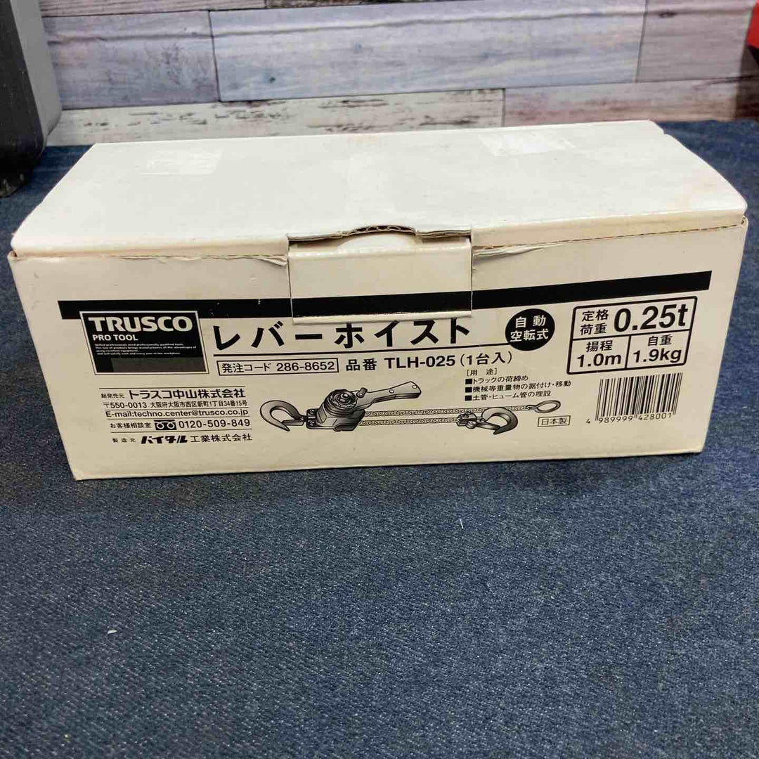 【未使用品】TRUSCO レバーホイスト0.25ton TLH025【八潮店】