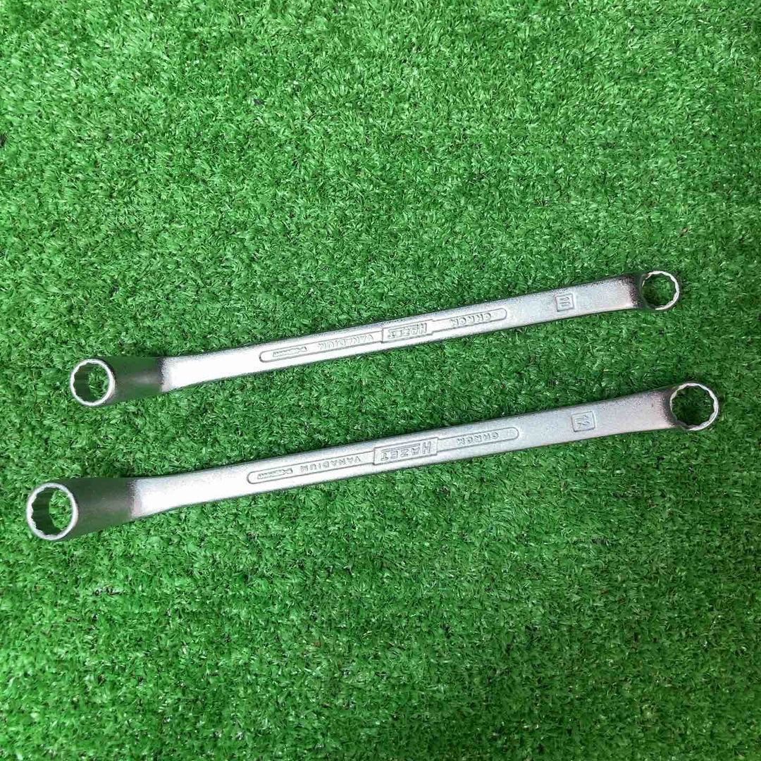 【美品】ハゼット(HAZET) ダブルボックスエンドレンチ(オフセットメガネ) 12本組 630 6mm-32mm【岩槻店】