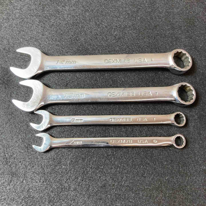 【中古品】 スナップオン(Snap-on) OEXM7B OEXM8B OEXM13B OEXM14B コンビネーションレンチ4本セット 【東大和店】
