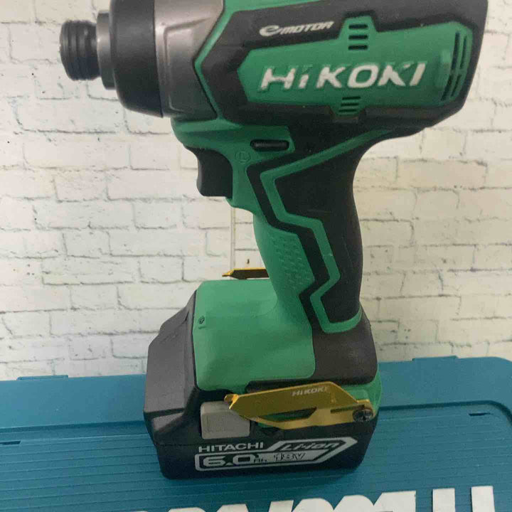 ◇HiKOKI(ハイコーキ) 18V 充電式 インパクトドライバー 18V2.0Ah畜電池×2個、充電器、ケース付 WH18DD(2BG)【町田店】