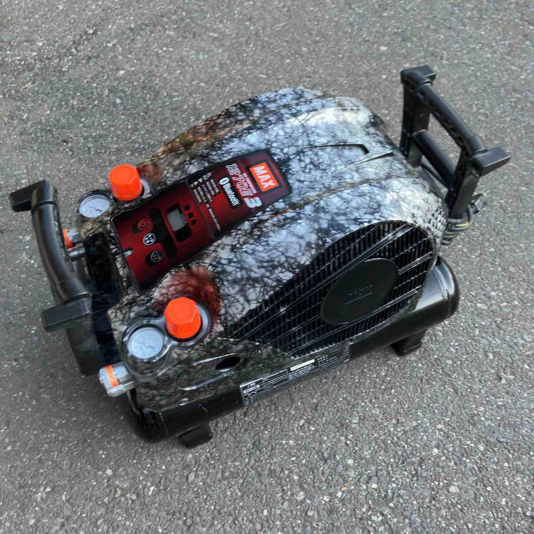 【※ワケあり中古美品※】 マックス/MAX 高圧エアコンプレッサー・AK-HH1270E3_ガイアシルバー 【桶川店】