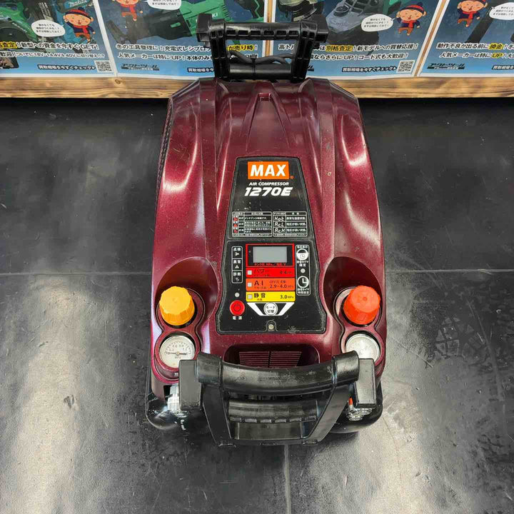 【中古品】 マックス(MAX) 高圧エアコンプレッサー AK-HL1270E ガーネットレッド 【藤沢店】
