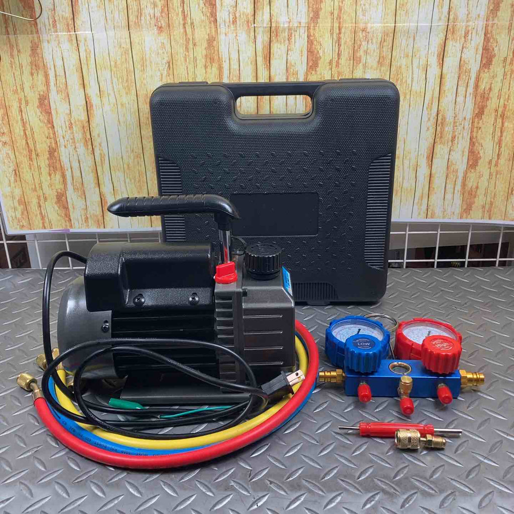 真空ポンプ 2ステージ AC100V 84L/min 真空ポンプ 2ステージ AC100V 84L/min 真空ユニット 真空ポンプ