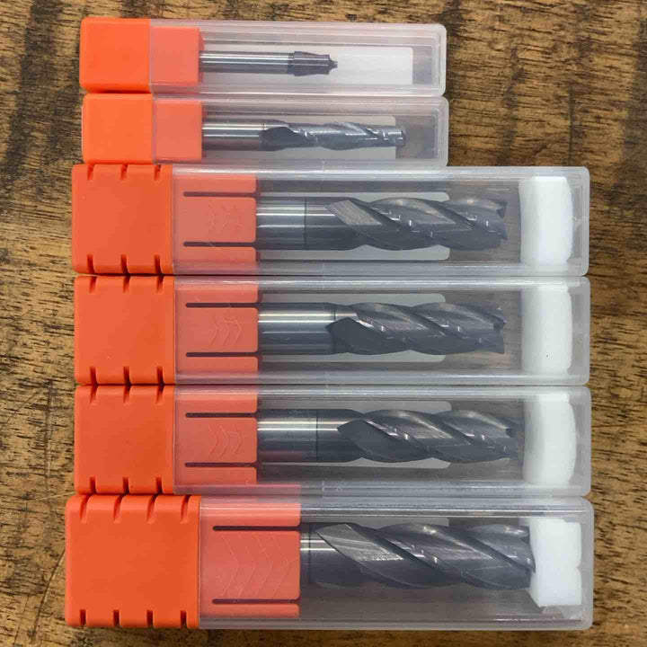 【未使用品】日進工具 NSTOOL エンドミル インナーRカッター MSE430×4 MIR200×1 NTER2X×1 6本セット【八潮店】