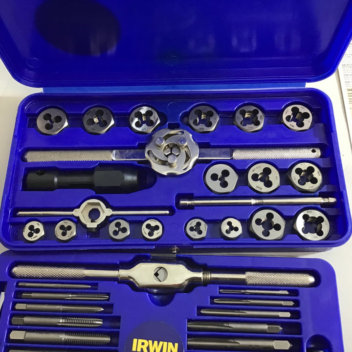 【美品】アーウィン IRWIN タップ&ダイスセット 41個入り 2P14768 工具セット【戸田店】