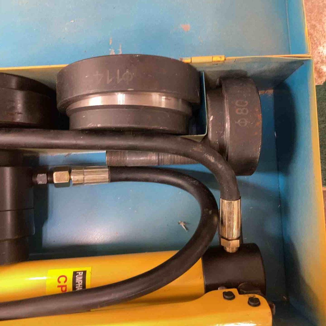 Bonvoisin 油圧パンチャー 手動穴あけパンチ 15トン ステンレス鋼 鉄板 工事 建築 工業 金型付き (SYK-15A(16~51mm))【町田店】