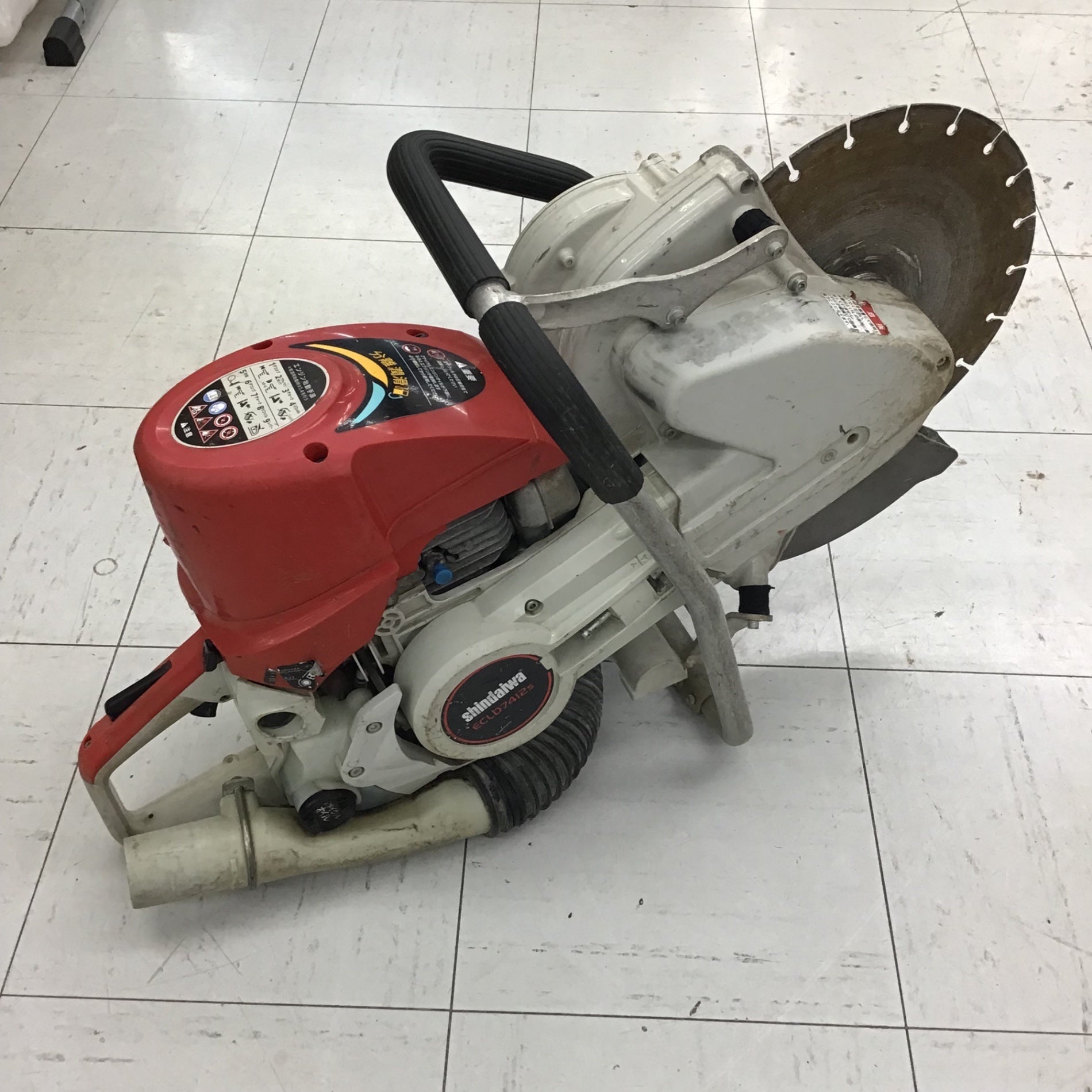 新ダイワ/shindaiwa エンジンカッター ECLD7412S ダイヤモンドブレード