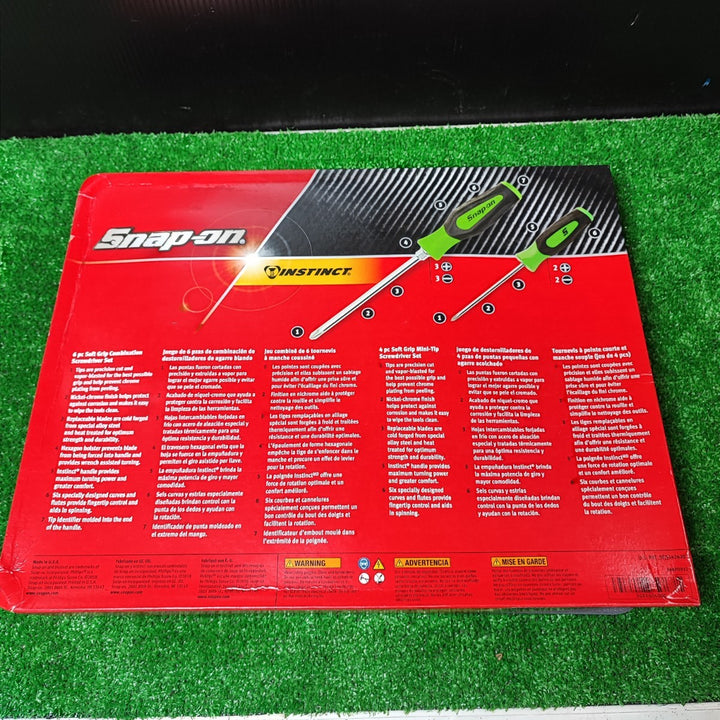 【美品】Snap-on スナップオン ソフトグリップドライバー10本セット グリーンSGDX6040BG【岩槻店】