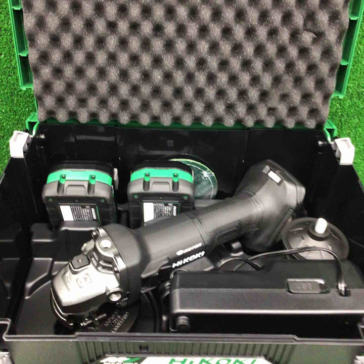 【特別特価！未使用品】HiKOKI(ハイコーキ) 36V 充電式100mmディスクグラインダ G3610DC スライドスイッチ 蓄電池2個・充電器・ケース付 G3610DC(2XPBZ)【桶川店】