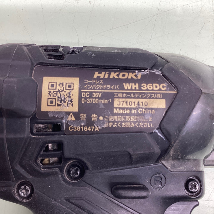 ☆ハイコーキ(HIKOKI ※旧:日立工機) コードレスインパクトドライバー WH36DC(NNBG)【越谷店】