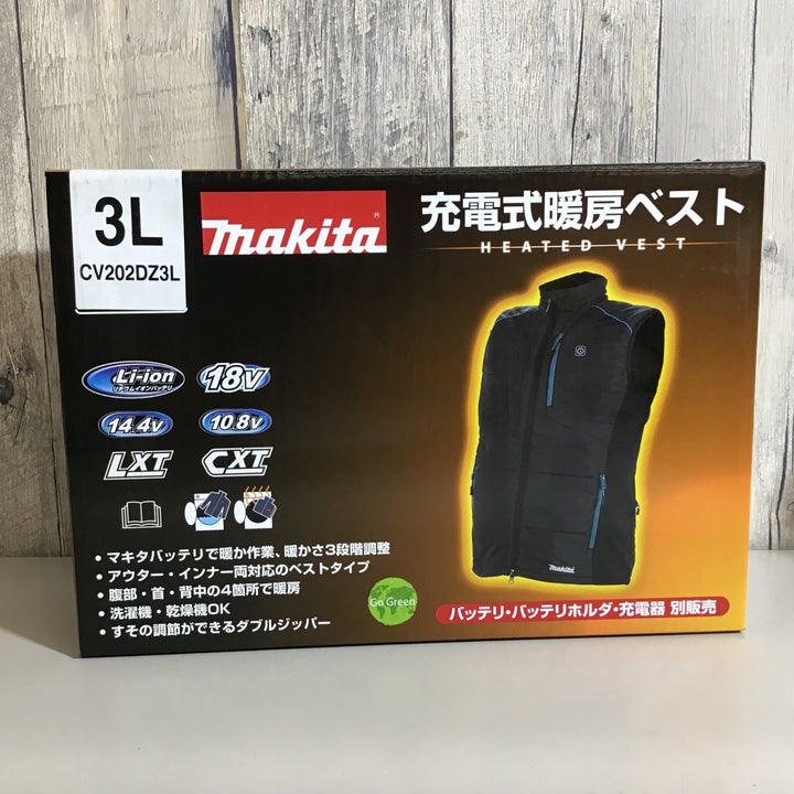 【未使用品】★即決価格★ マキタ makita 充電式暖房ベスト サイズ 3L CV202DZ3L 本体のみ【戸田店】