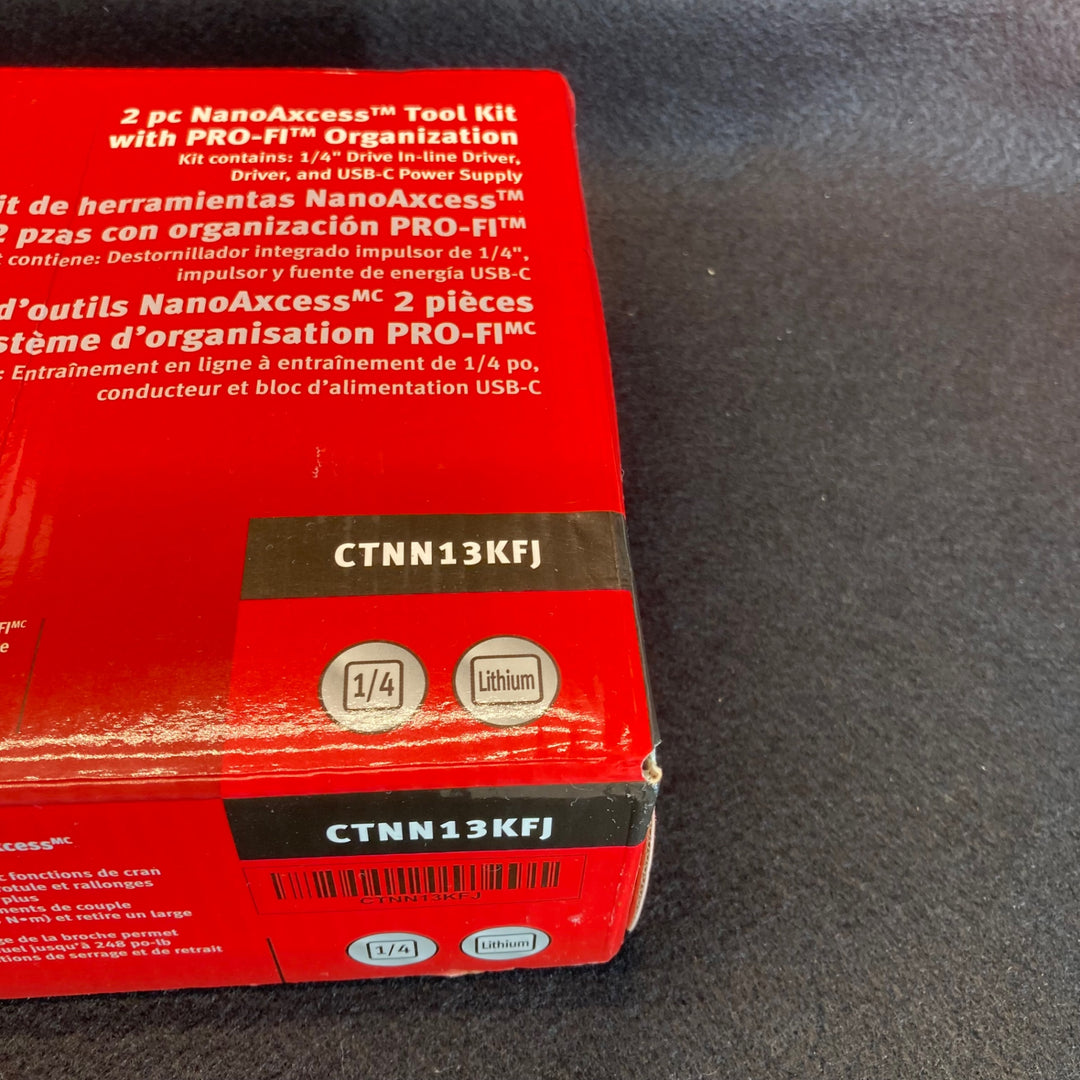 【未使用(店頭展示品)】スナップオン(Snap-on)充電式(Nano Axcess)電動ドライバ CTNN13KFJ 1/4【東大和店】