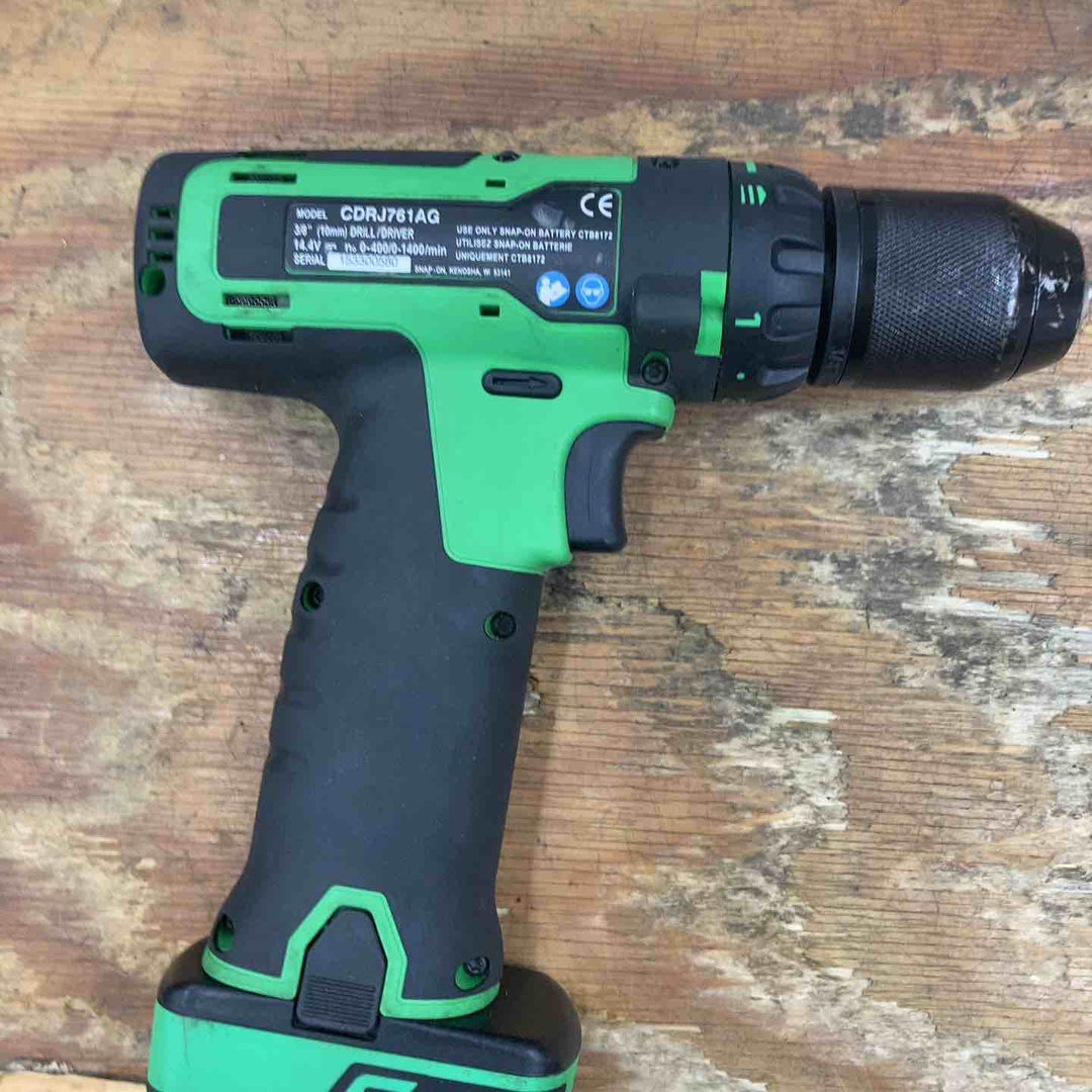 ◇Snap-on スナップオン コードレスドリル 電動ドリル キーレスチャック  14.4V CDRJ761AG【柏店】