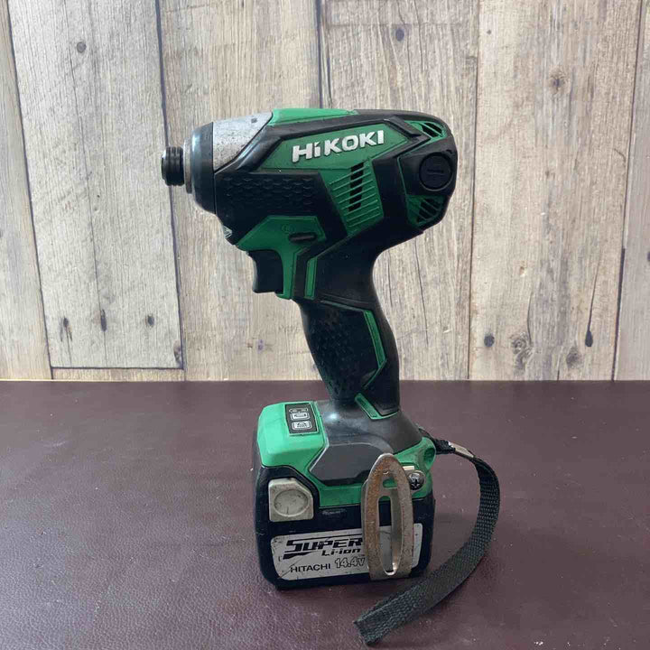 【中古品】ハイコーキ(HIKOKI ※旧:日立工機) コードレスインパクトドライバー WH14DKL(NN)(L) バッテリー1個付属【東大和店】