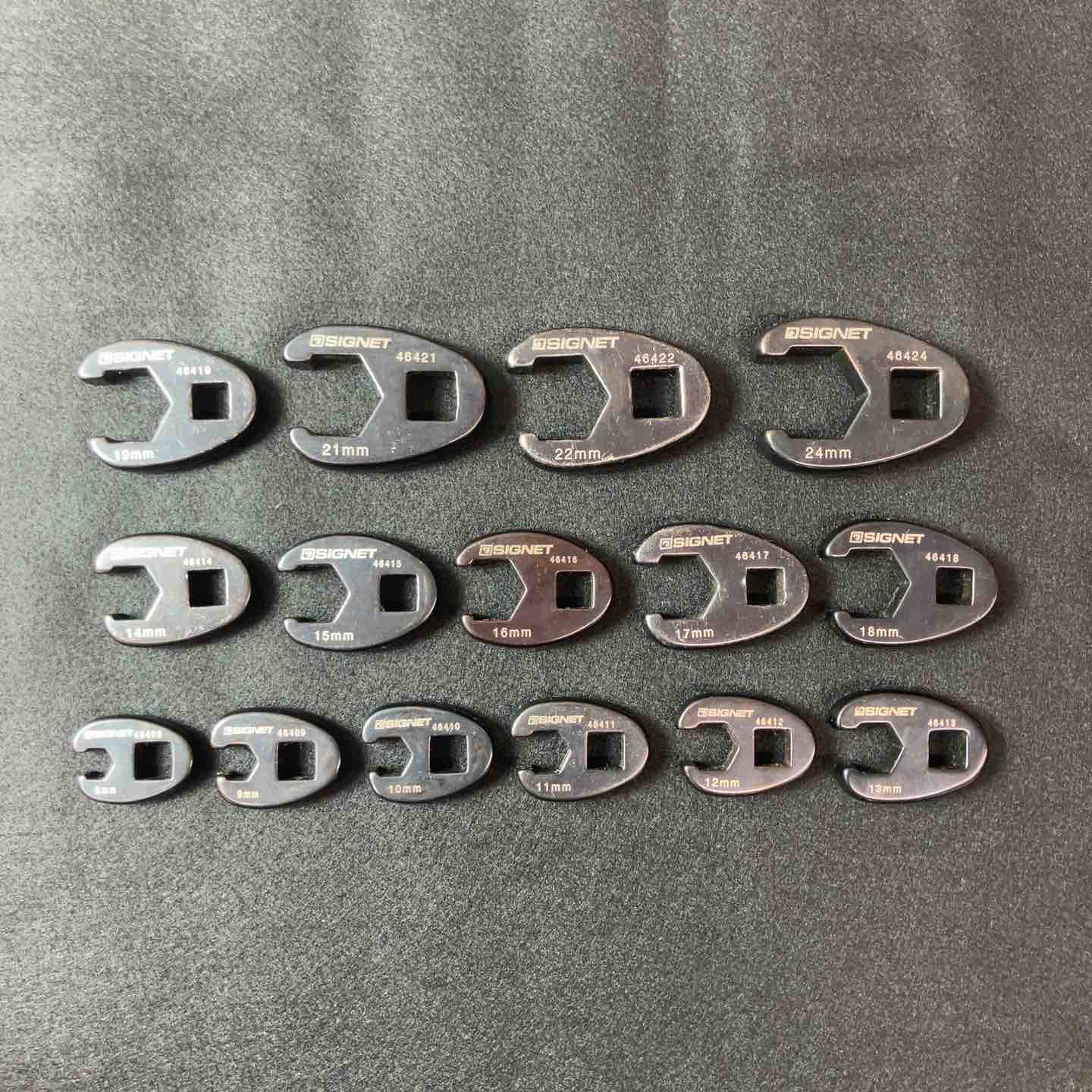 中古品】 シグネット(SIGNET) 15PC クローフットレンチセット♯46905