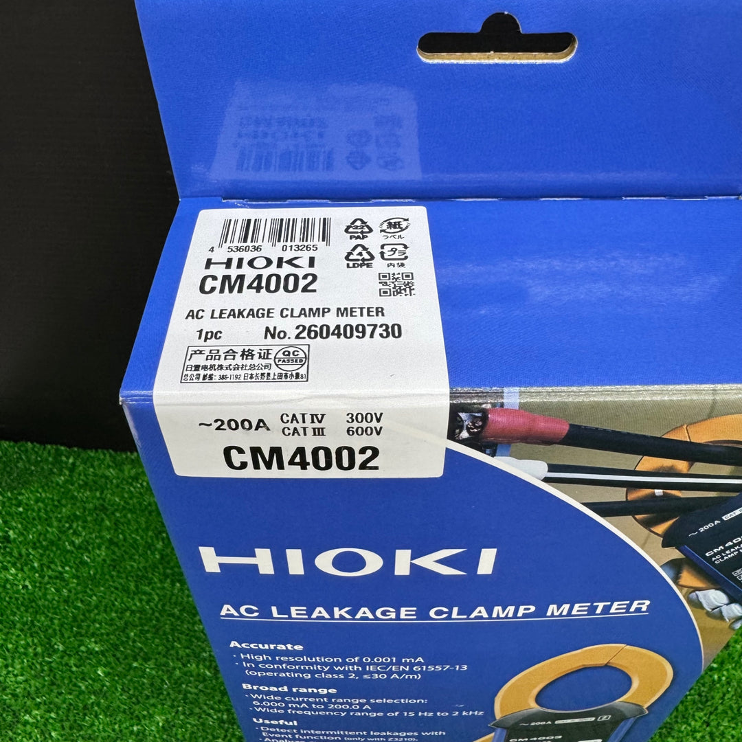 【未使用品】日置電機(HIOKI) ACリーククランプメータ CM4002【電材館越谷店】