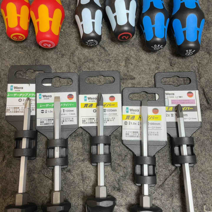 Wera(ヴェラ) ドライバー/貫通ドライバー 11本セット(サイズ混在)【桶川店】