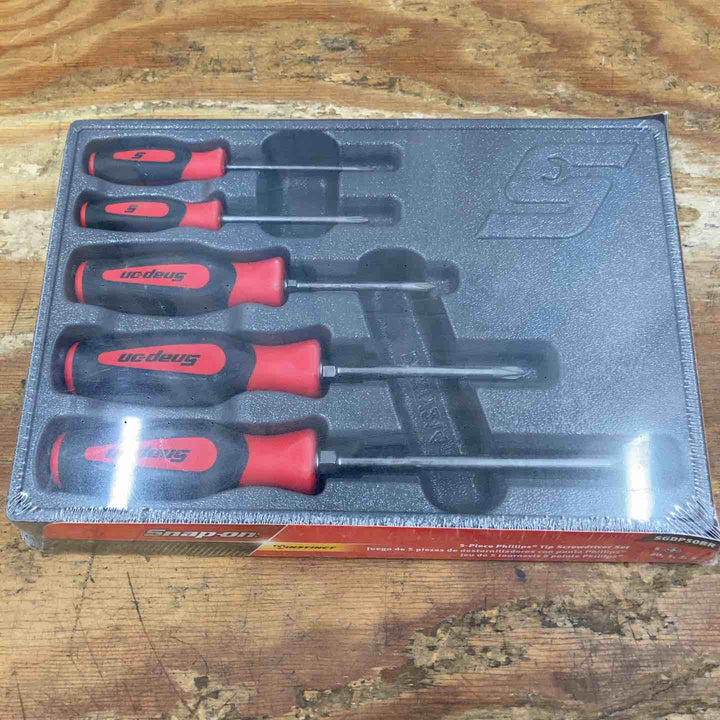 【未使用品】スナップオン/Snap-on プラスドライバー スクリュードライバー 5本セット SGDP50BR　【柏店】