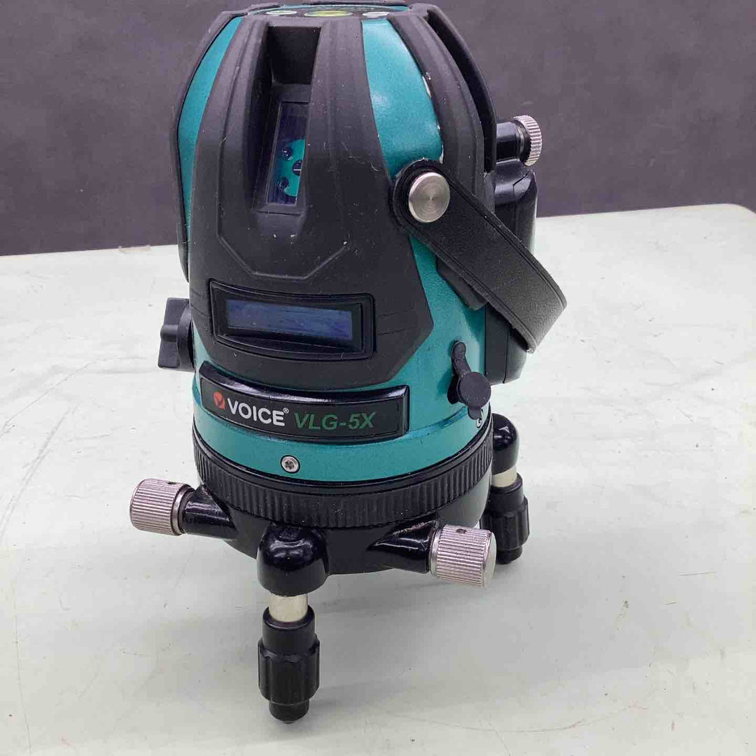 ◇VOICE レーザー墨出し器 5ライングリーンレーザー 矩十字・横 VLG-5X【越谷店】