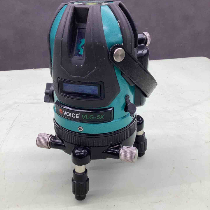 ◇VOICE レーザー墨出し器 5ライングリーンレーザー 矩十字・横 VLG-5X【越谷店】