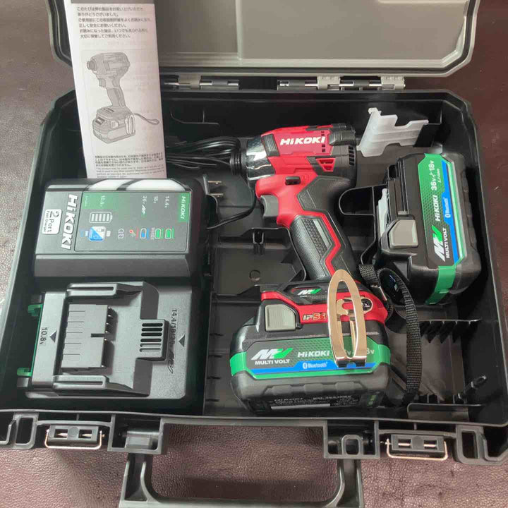 【未使用(店頭展示品)】★ハイコーキ(HIKOKI ※旧:日立工機) コードレスインパクトドライバ スコーピオンレッド WH36DD(2XHRSZ)【東大和店】