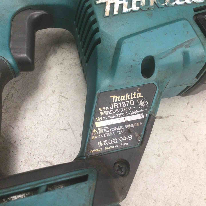 【中古品】 マキタ/makita コードレスレシプロソー JR187DZ 【鴻巣店】