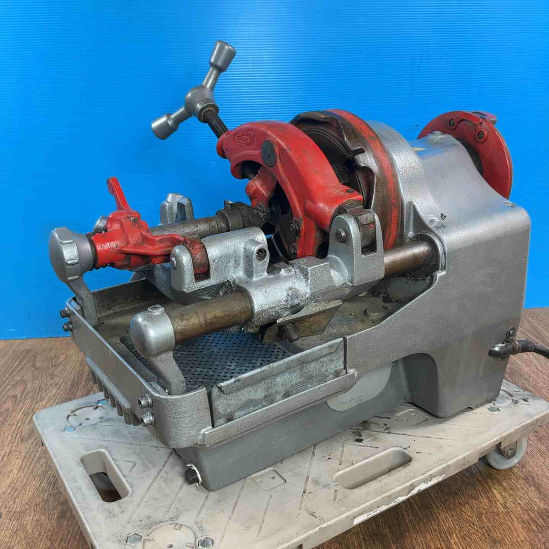 【店頭受取り限定】◇レッキス(REX) ねじ切り機 N50A3 N50AIII ◎1/2～3/4 ・ 1～2のダイヘッド2個付き 動作確認済み！【岩槻店】