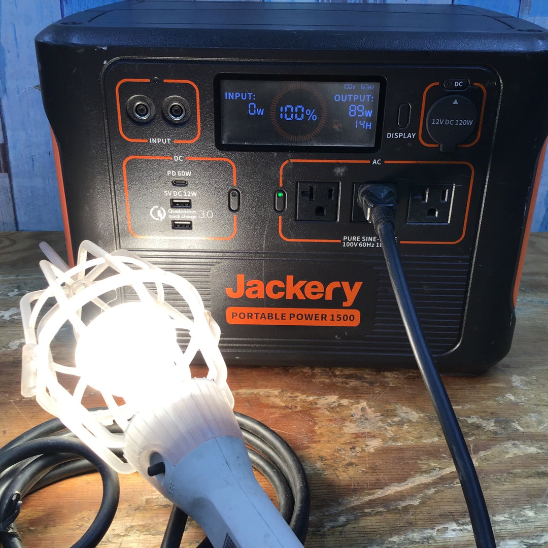 ▼Jackery ポータブル電源 1500 付属品アダプター類完備【柏店】