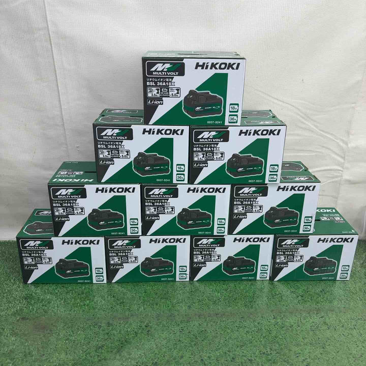 ハイコーキ(HIKOKI ※旧:日立工機) リチウムイオンバッテリー 36V/2.5Ah BSL36A18X 10個セット【町田店】