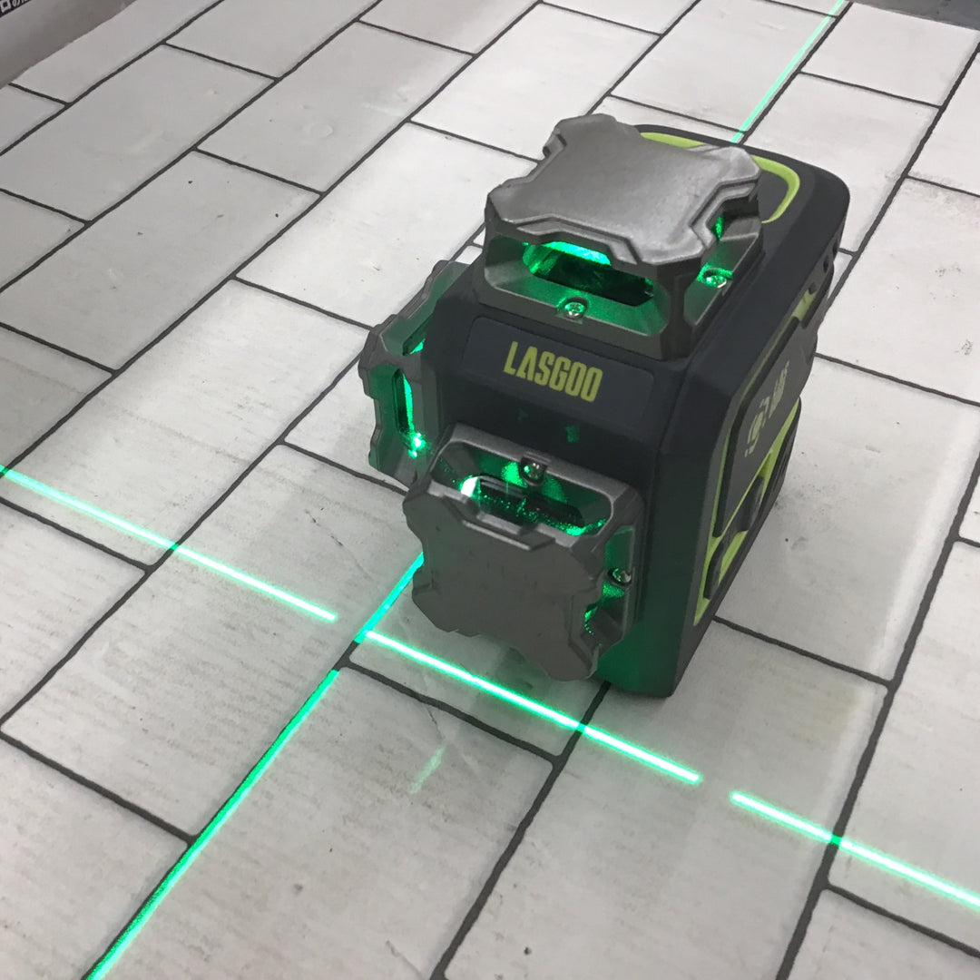 〇LASGOO グリーンレーザー墨出し器 LG-3D【所沢店】