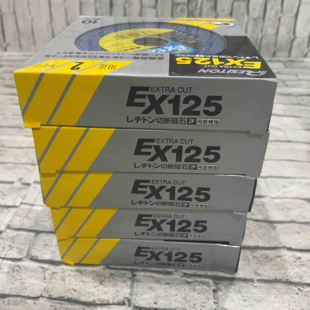 レジトン 切断砥石 EX EXTRA CUT 125mm 金属用 1箱10枚入り×10箱セット※箱傷みあり【川口店】