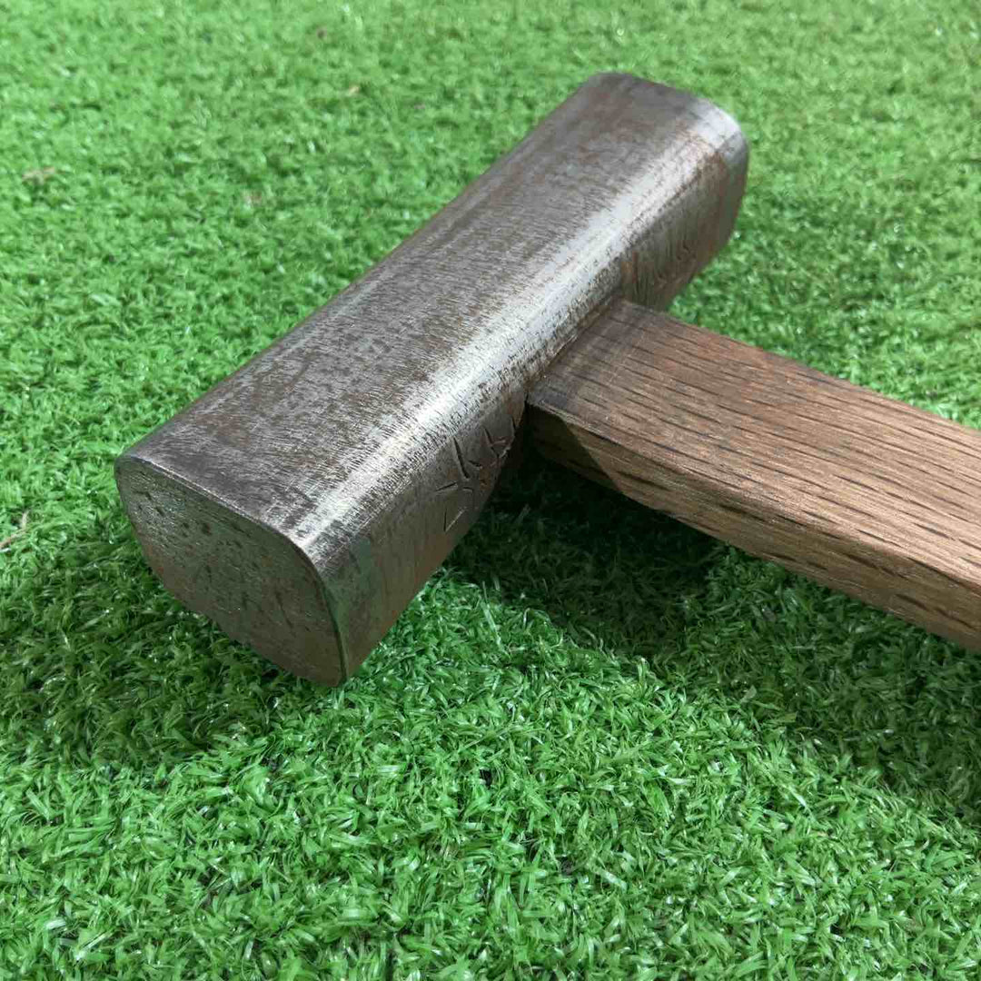 道心斎正行作 四角玄翁 120匁 鋼付 赤樫柄 【川口店】