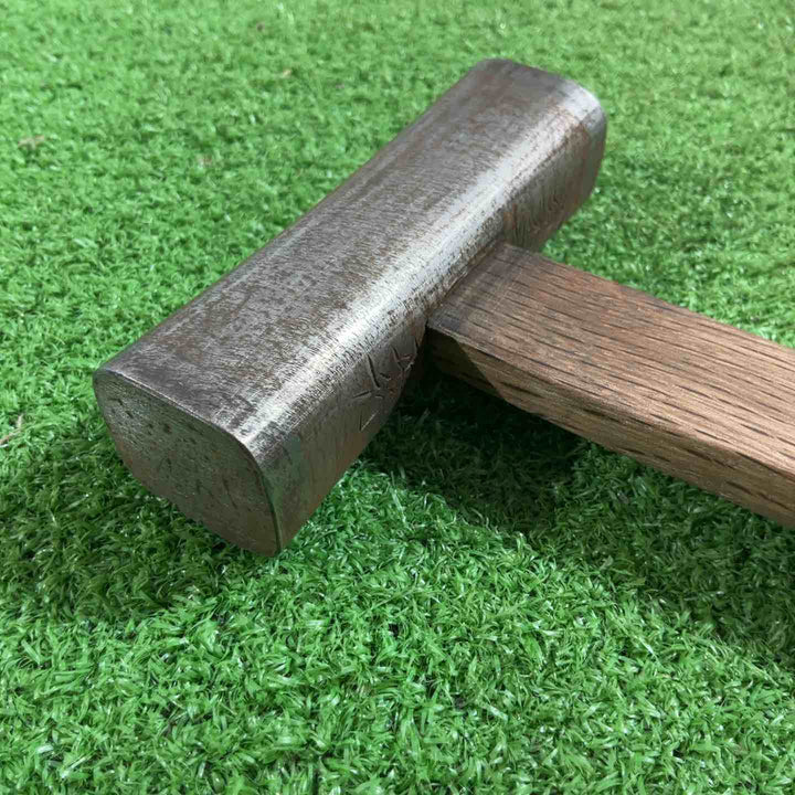 道心斎正行作 四角玄翁 120匁 鋼付 赤樫柄 【川口店】