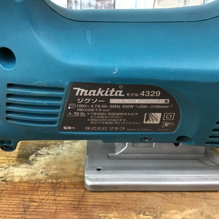 〇マキタ(makita) ジグソー オービタル付 4329【柏店】