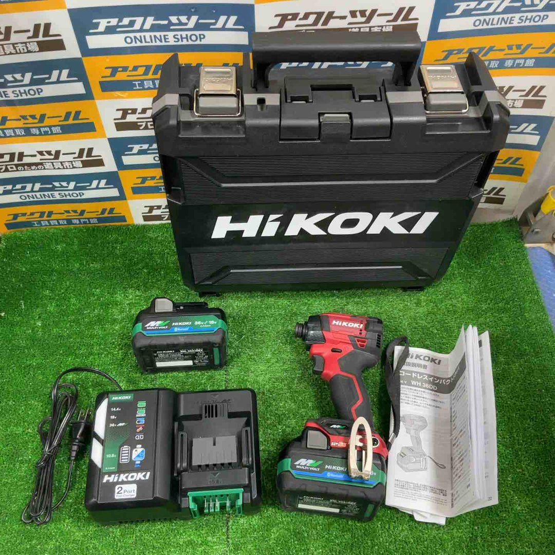★ハイコーキ(HIKOKI ※旧:日立工機) コードレスインパクトドライバ スコーピオンレッド WH36DD(2XHRSZ)【草加店】