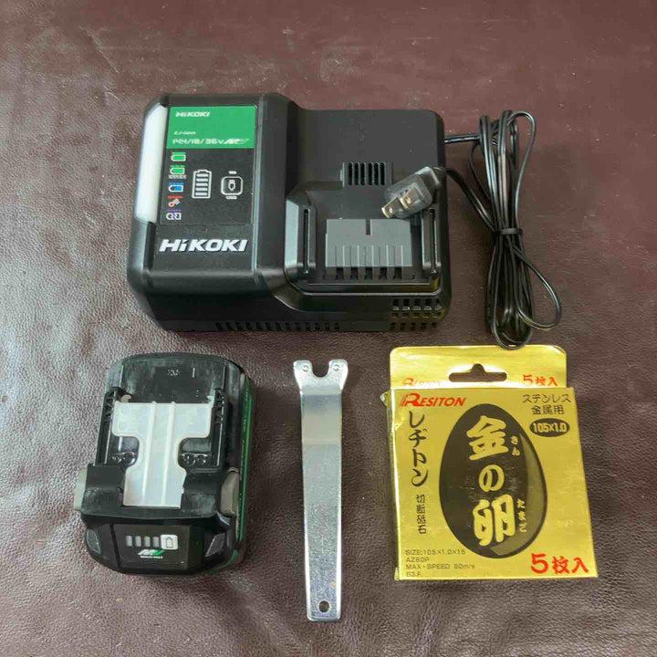 【中古品】 ハイコーキ(HIKOKI ※旧:日立工機) 100mmコードレスディスクグラインダ G18DSL2(XP) 【東大和店】