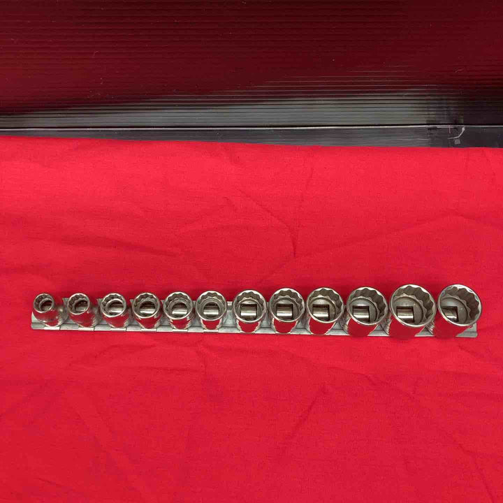 Snap-on(スナップオン) 3/8シャローソケットセット FM12点セット 12角 19・18・17・16・15・14・13・12・11・10・9・8【川越店】